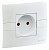 Mono Eco Розетка 1-ая с/п 16А Бел/Бел 101-010106-116