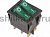 Выкл. клавишный 250V 15А (6с) ON-OFF зеленый  с подсвет.  ДВОЙНОЙ  (RWB-511, SC-797)  REXANT 36-2412